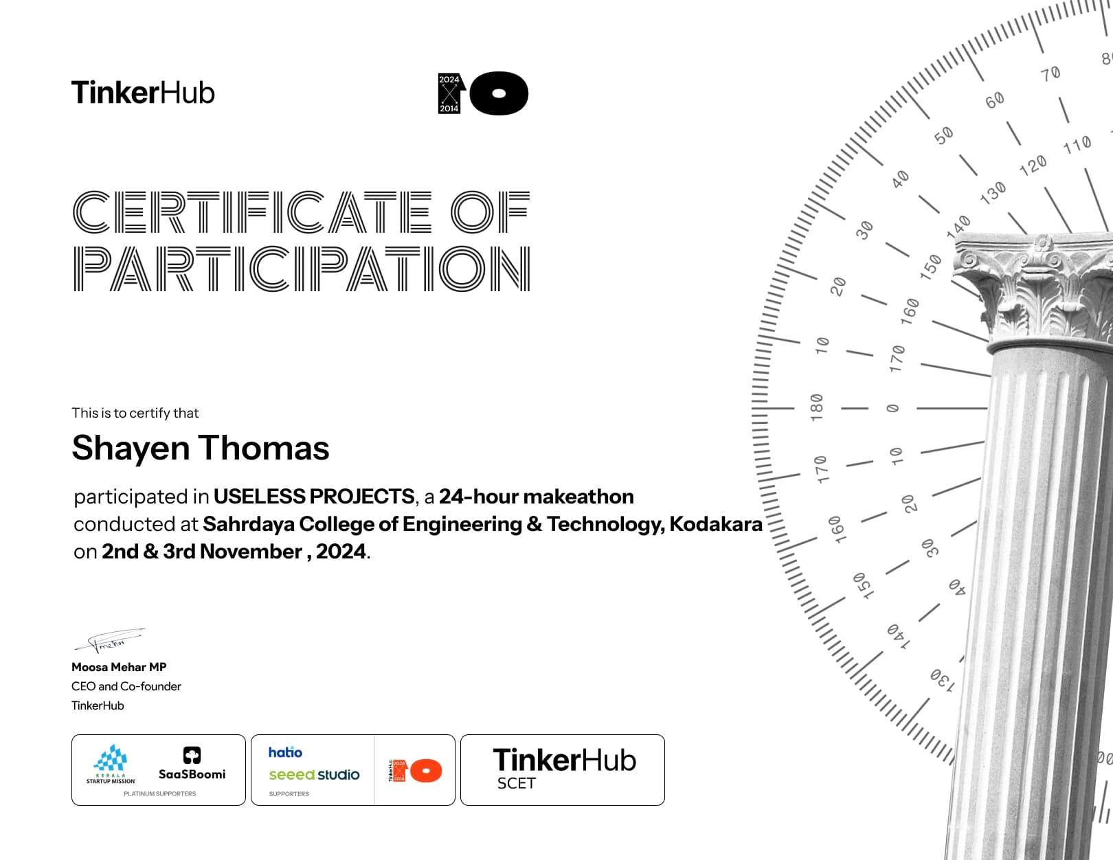 Shayen Thomas - Useless Projects 2024